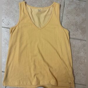 Yellow Madewell Vneck tank top